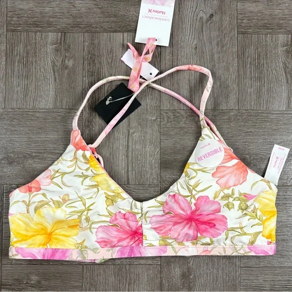 LoveShackFancy Pink and Yellow Bikini Swimwear